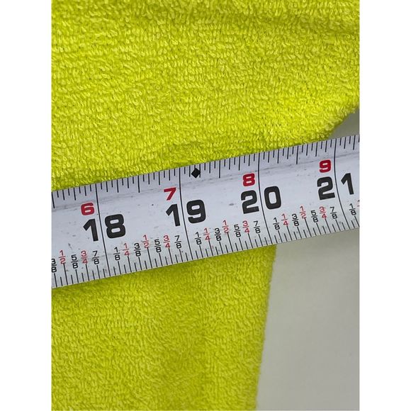 Outerknown Dress Hightide Women’s Size Small Neon Green Yellow Hooded Terry New‎ - Picture 11 of 14